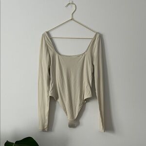 Lululemon Wundermost Ultra Soft Nulu Square Neck Long Sleeve Bodysuit